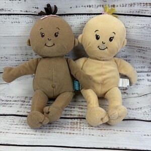 Manhattan Toy Baby Stella Dolls Lot Plush Peach W/ Blonde, Beige W/ Brown Hair
